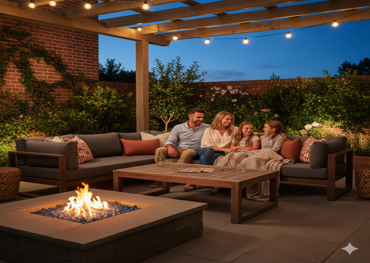 The Art of Outdoor Living: A Cozy Evening with Family