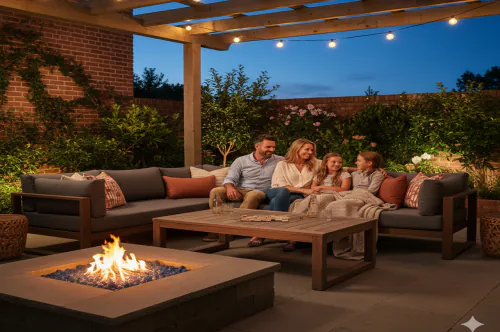 The Art of Outdoor Living: A Cozy Evening with Family