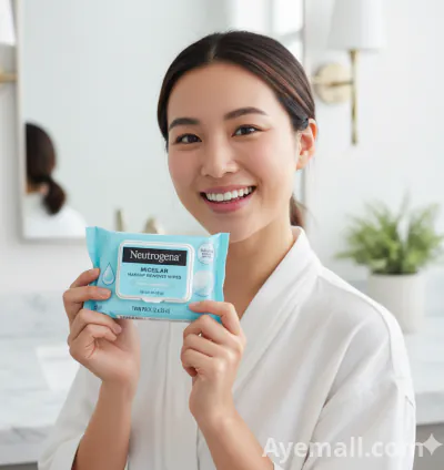 Neutrogena Makeup Remover Wipes, Micellar, Alcohol-Free, Twin Pack (50 ct)