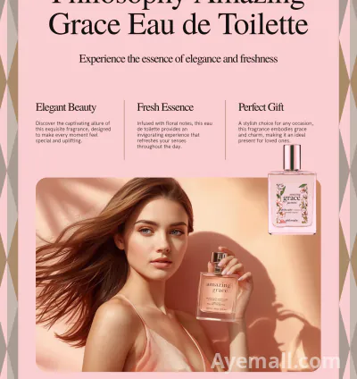 Philosophy Amazing Grace Jasmine Eau de Toilette – 2 fl oz | Alluring, Long-Lasting Scent with Bergamot & Musk