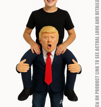 Kids Funny Piggyback President Halloween Costume
