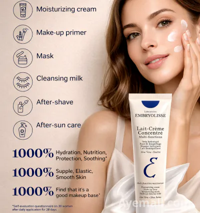 Iconic French Lait-Crème Concentré – Hydrating Cream & Makeup Base for All Skin Types
