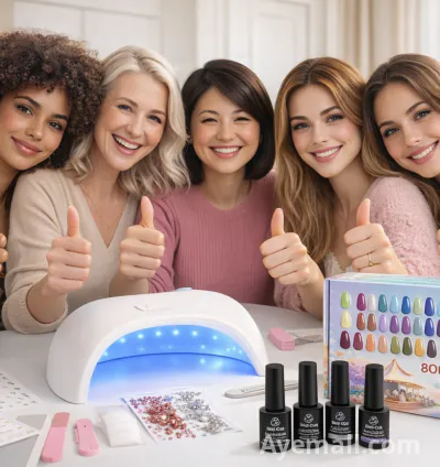 Professional Gel Nail Starter Kit with UV Light – Beetles 55 Colors Review