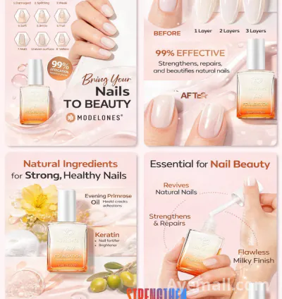 Modelones Nail Growth & Strengthener – Salon Glow at Home