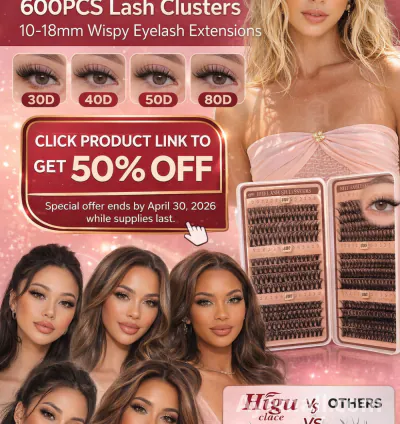Higu Clace Lash Clusters Review (600pcs) – DIY Salon-Quality Wispy Eyelash Extensions at Home